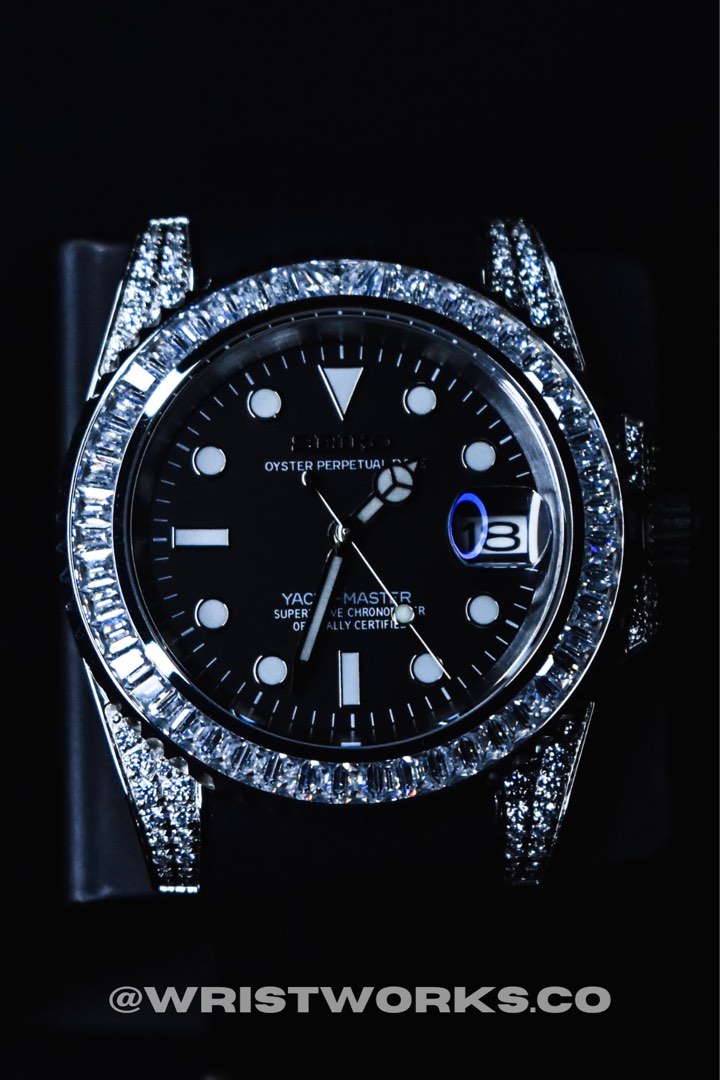Iced out seiko watch outlet