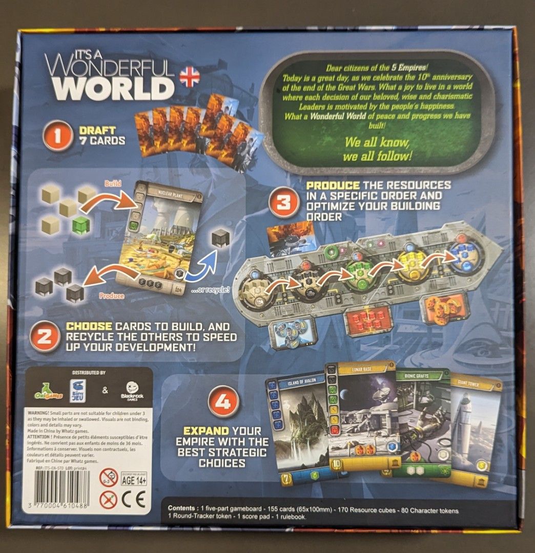 It's a Wonderful World Board Game, Hobbies & Toys, Toys & Games on