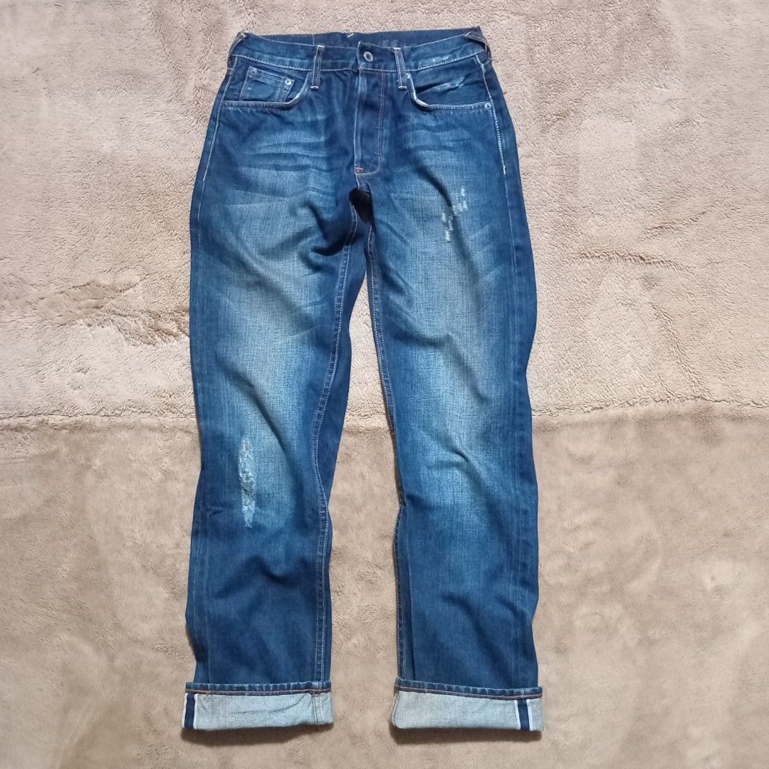 JEANS EVISU SELVEDGE SIZE 28R SETARA SIZE