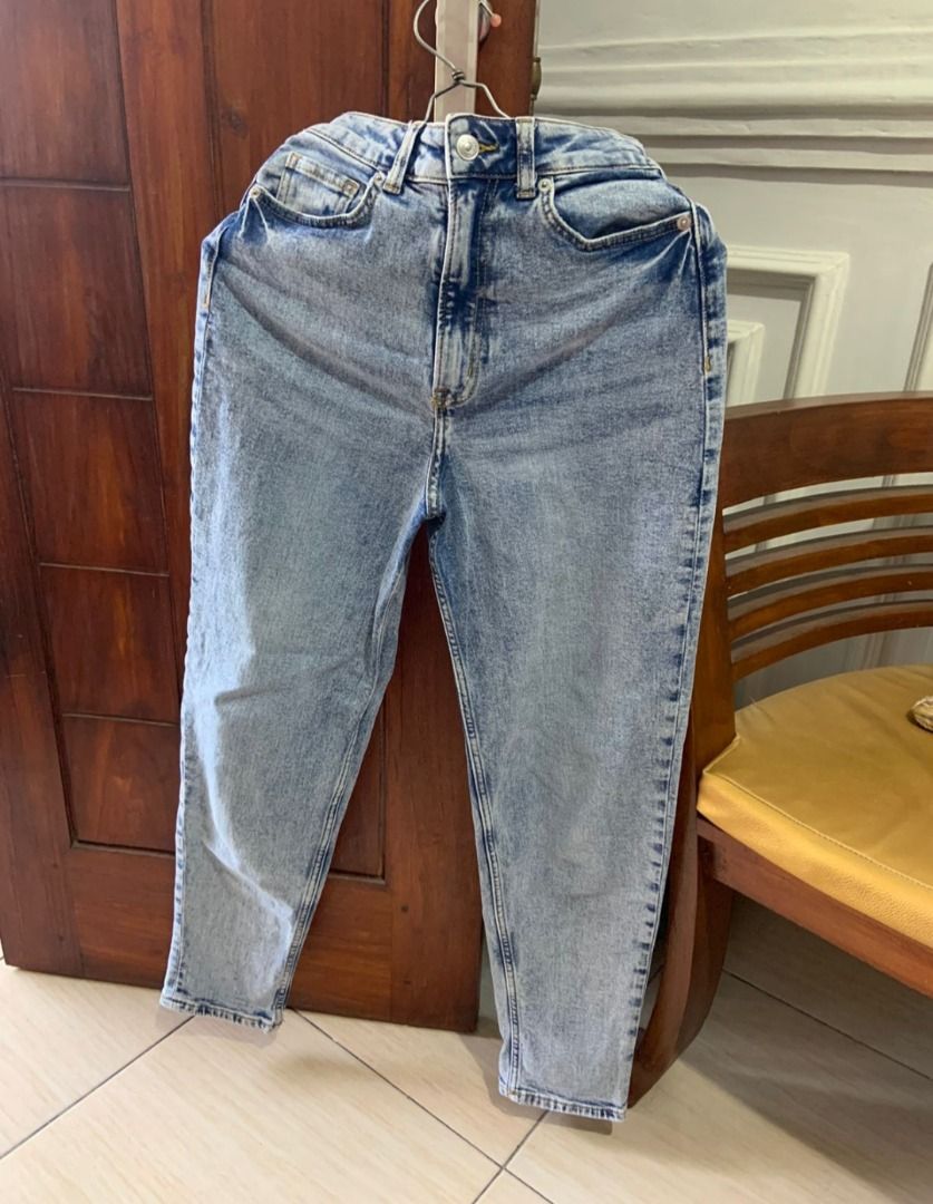 Jeans H&M ukuran 32 mom jeans
