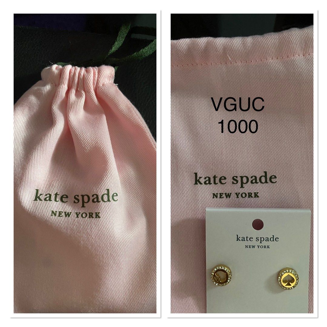 Kate Spade Spot the Spade Halo Studs (Category: Earrings) located in Quezon City. Submitted by Dress.For.Less (Listing ID 1278087529, Image 1). Description: RFS: Decluttering as it was rarely used Can send additional pictures via PM.