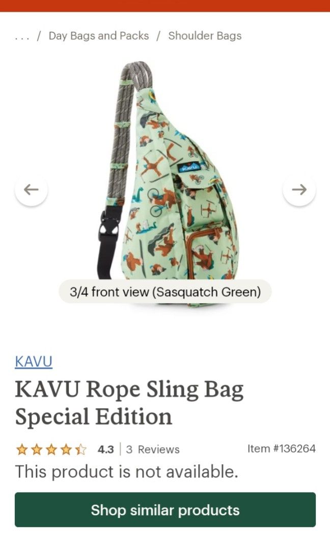 Sasquatch discount kavu bag