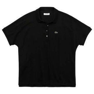 Lacoste Polo Shirt Black Loose Fit