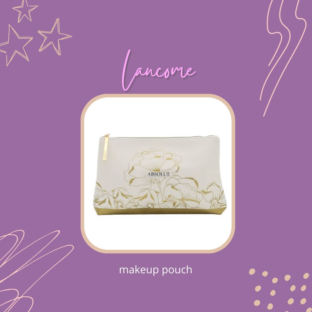 Lancome Makeup Pouch (Category: Makeup) located in Mandaluyong City. Submitted by beautybuysmnl (Listing ID 1274762734, Image 1). Description: Lancome Makeup Pouch 💕 💯 Authentic ⭐️ Brand new 🛒 On hand ✈️ Nationwide shipping 🤳Send us a DM to order! #BeautyBuysMNL #Makeup #MakeupPH #KikayKit #MakeupPouch #Cosmetics #CosmeticsPH #BeautyBuysAvailable.