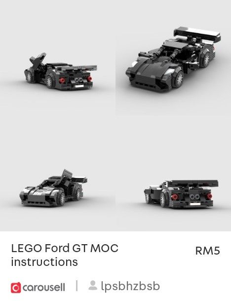 Lego speed champions hotsell ford gt instructions