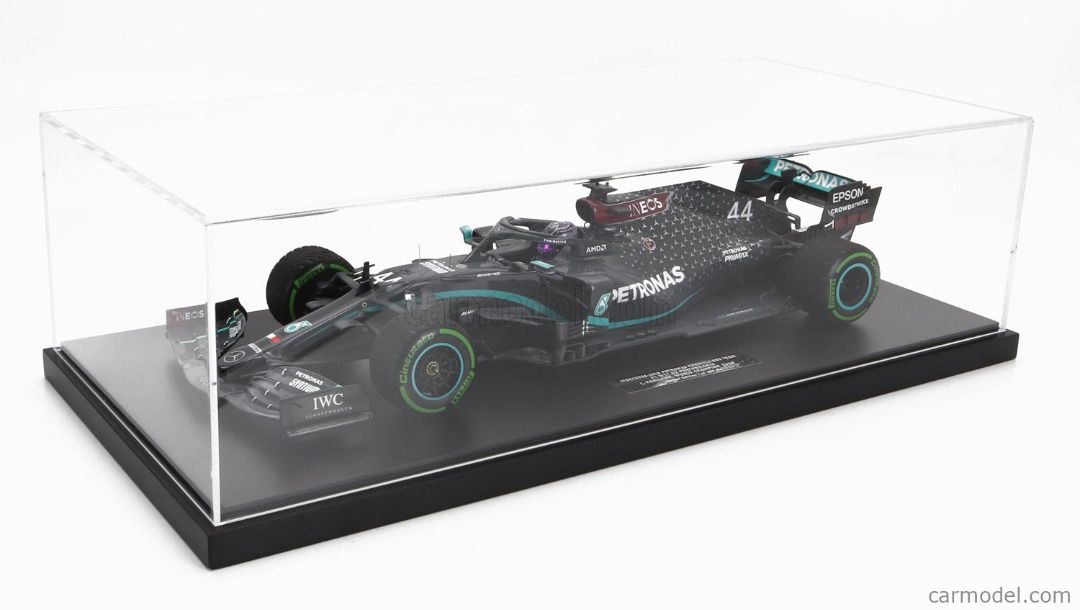 Lewis Hamilton 2020 world champion Mercedes Minichamps 1/12nd scale ...