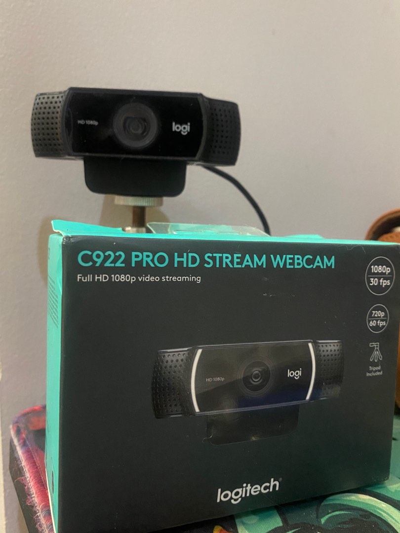 Logitech C922 PRO (lightly used), Computers & Tech, Parts & Accessories ...