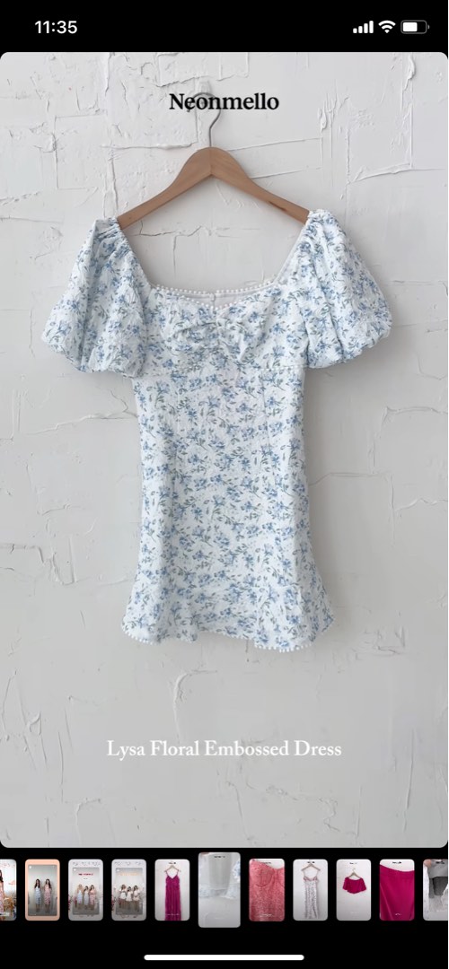 Flora top floral emboss