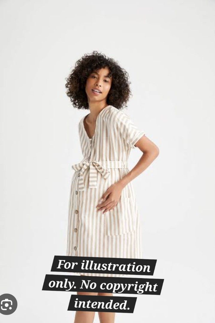 Mango striped best sale linen dress