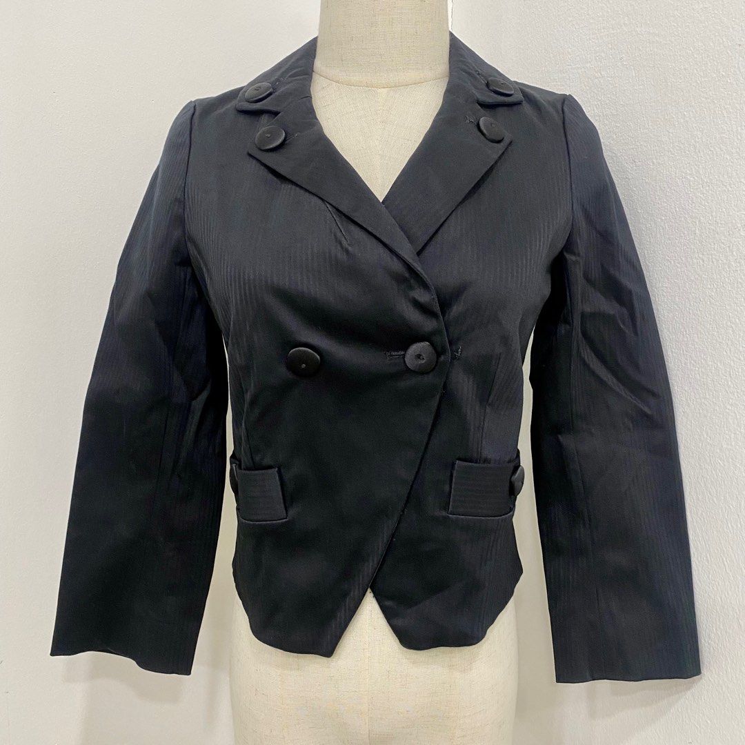 MARC BY MARC JACOBS 2 LONG SLEEVE BLACK JACKET BLAZER 237044709