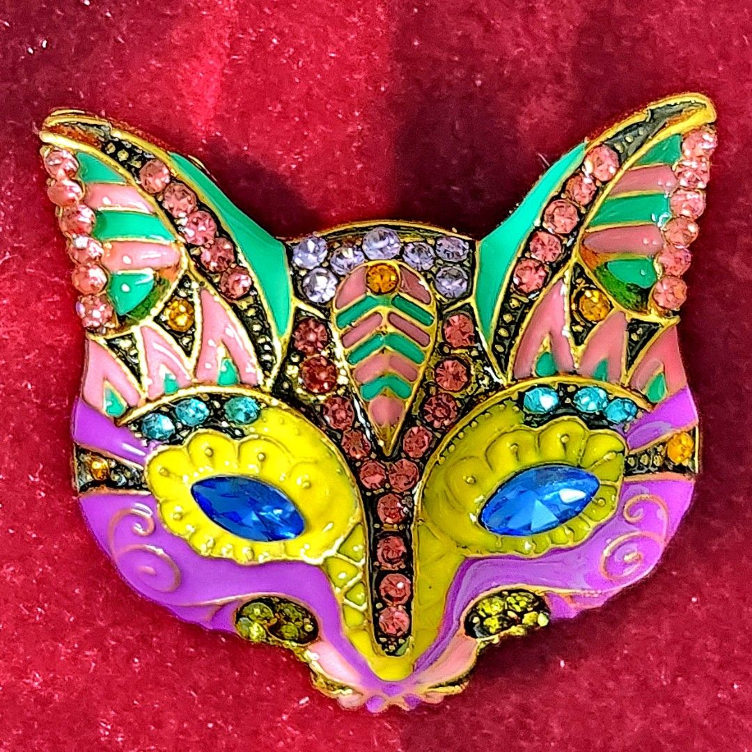 Mardi gras hotsell brooch