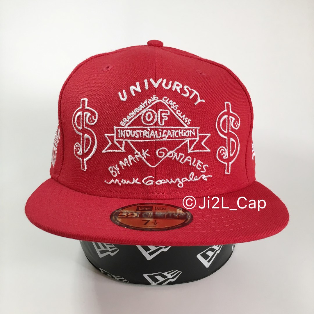 Mark Gonzales Cap 帽正版New Era 全新紅色, 男裝, 手錶及配件 Mark Gonzales Cap 帽正版New Era 全新紅色, 男裝, 手錶及配件