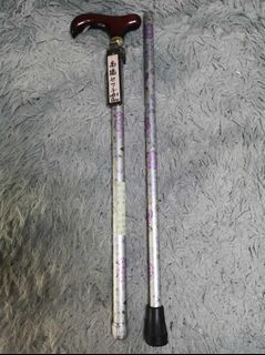 Matte Floral Adjustable Walking Stick