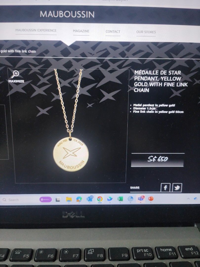 Mauboussin Medaille De Star Pendant Women s Fashion Jewelry