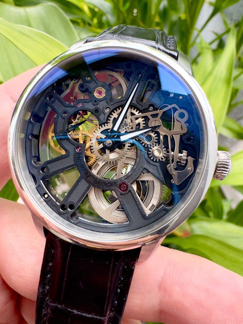 Maurice lacroix masterpiece outlet skeleton watch