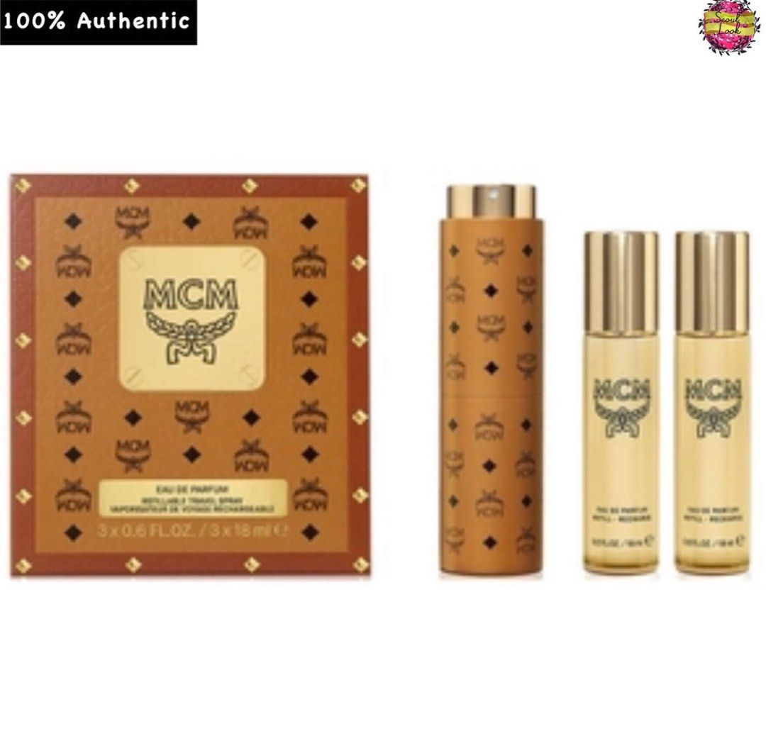 MCM Mode Creation Munich EDP Refillable Travel Spray Set 3x18ml for Unisex
