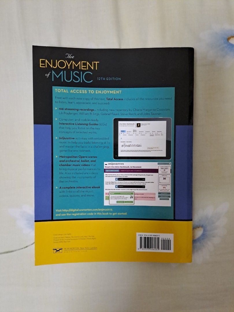 MEP BOOK The Enjoyment of Music 12th Edition, Hobbies &