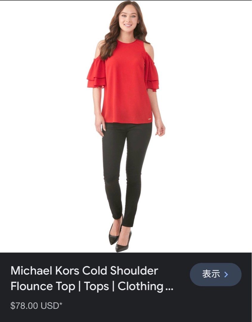Michael kors new arrivals cold shoulder top