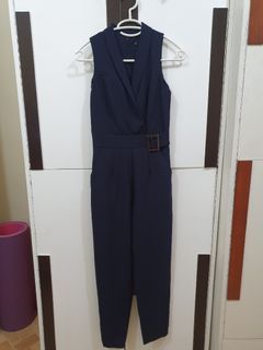 Miss Selfridge Navy Blue Romper Suit