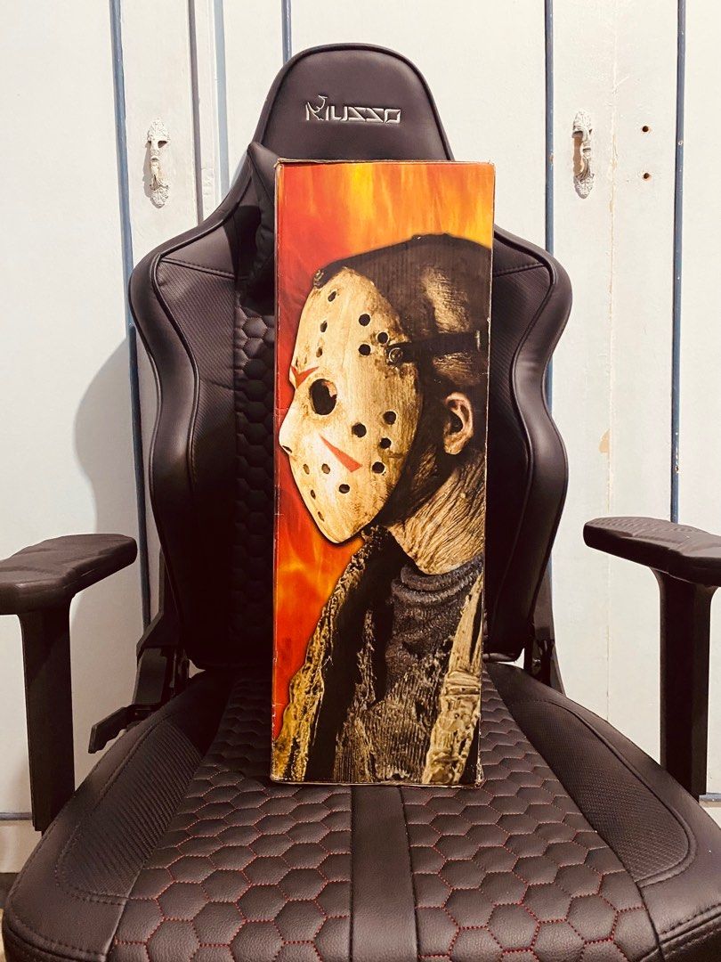 NECA Jason Voorhees 19" Figure (Category: Figurines & Statues) located in Valenzuela. Submitted by von_ivan (Listing ID 1278067265, Image 3). Description: Jason Voorhees 19 inch Action Figure Old stock 7/10 Box Condition Stored but not used Complete with Machete and extra Hand Removable Mask.