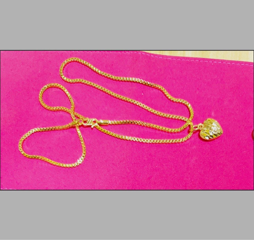 Gold plated long 2024 necklace set with price