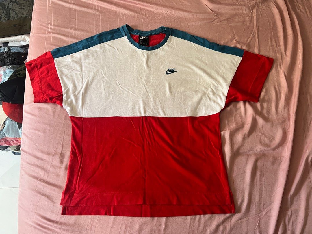 Red and sale white nike shirt