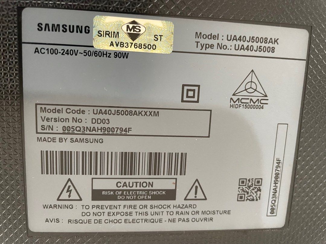 Samsung Not smart TV. No bracket. No stand., TV & Home Appliances, TV