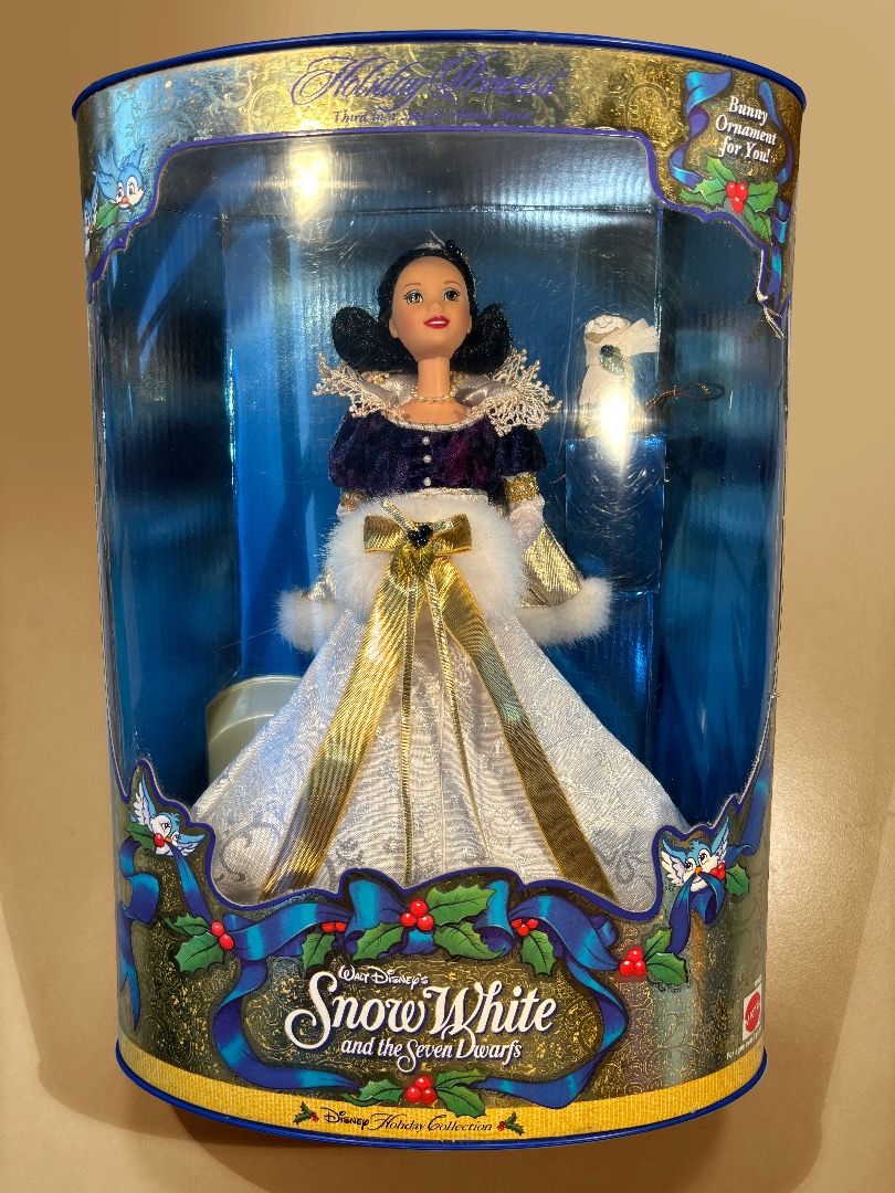 NRFB Christmas Disney Holiday Princess Snow White Barbie Doll