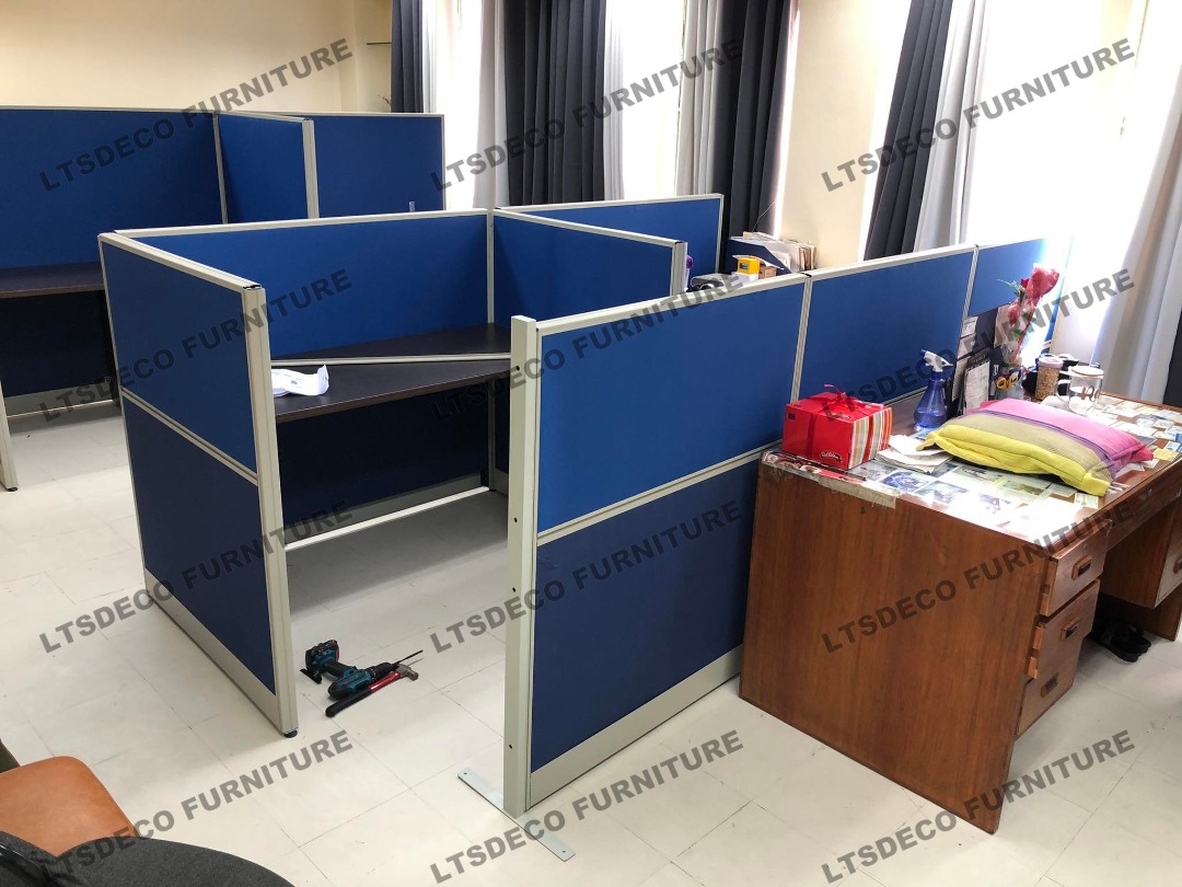 OFFICE MODULAR OFFICE PARTITION FF, Furniture & Home Living, Office ...