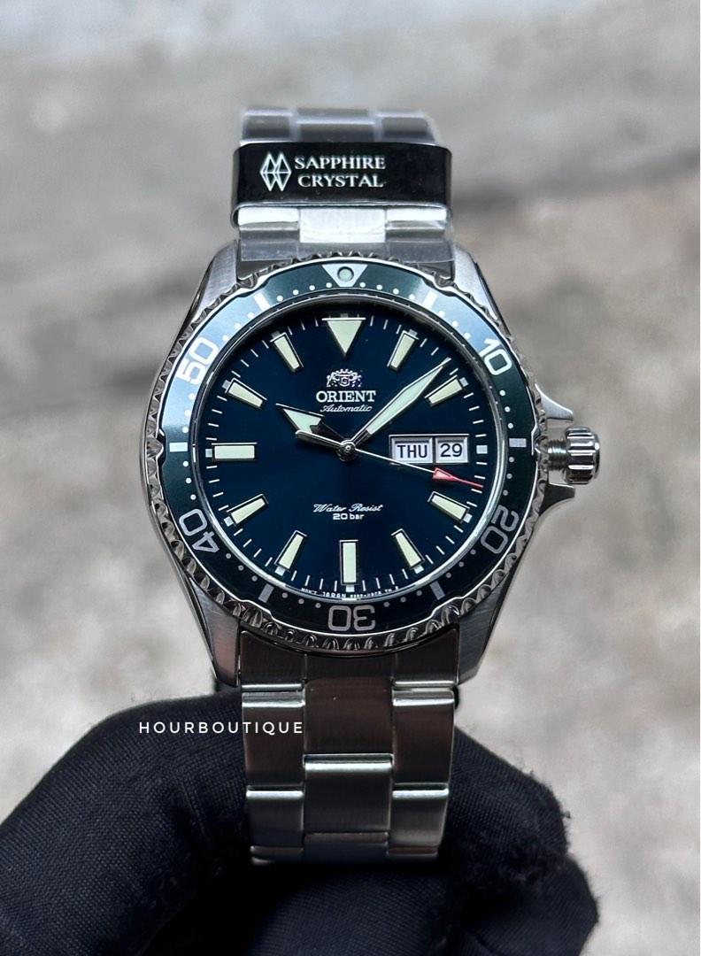 Orient mako 3 green dial outlet