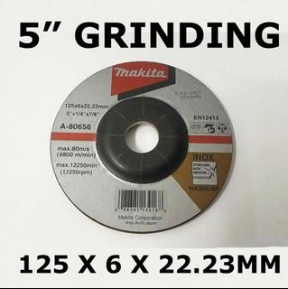 ORIGINAL MAKITA GRINDING DISC 5" ( 125 X 6 X 22.23MM ) A-80656 ----------------------------- A-80656