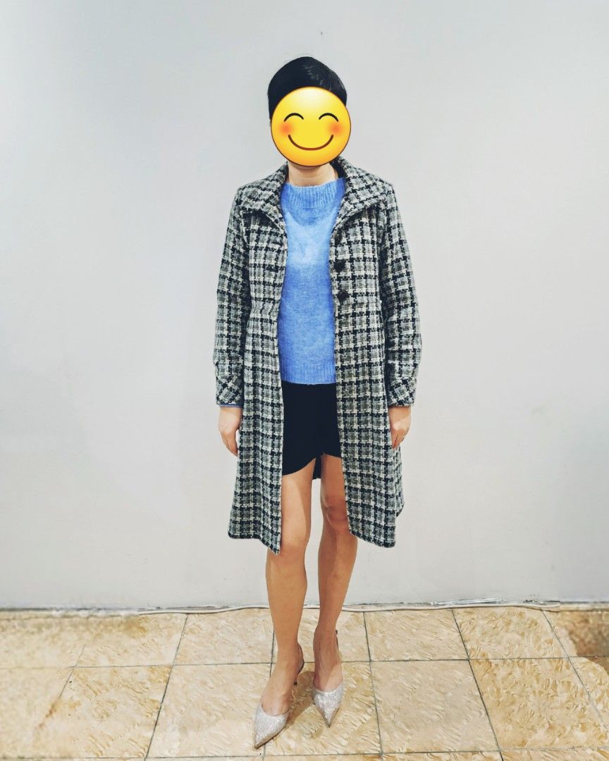 Long Pleated Trench Coat Set main image 0