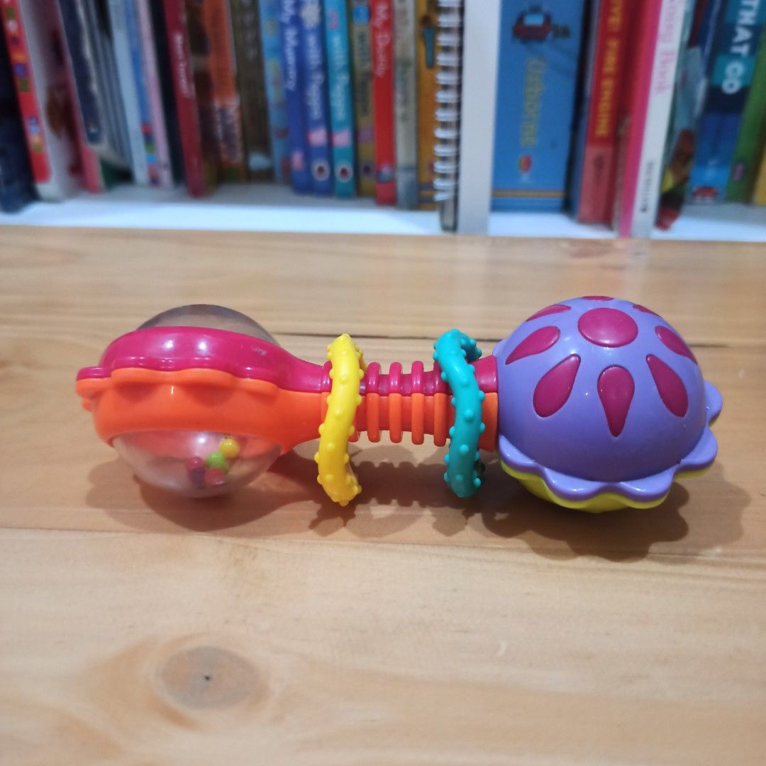 Playgro twisting cheap barbell rattle