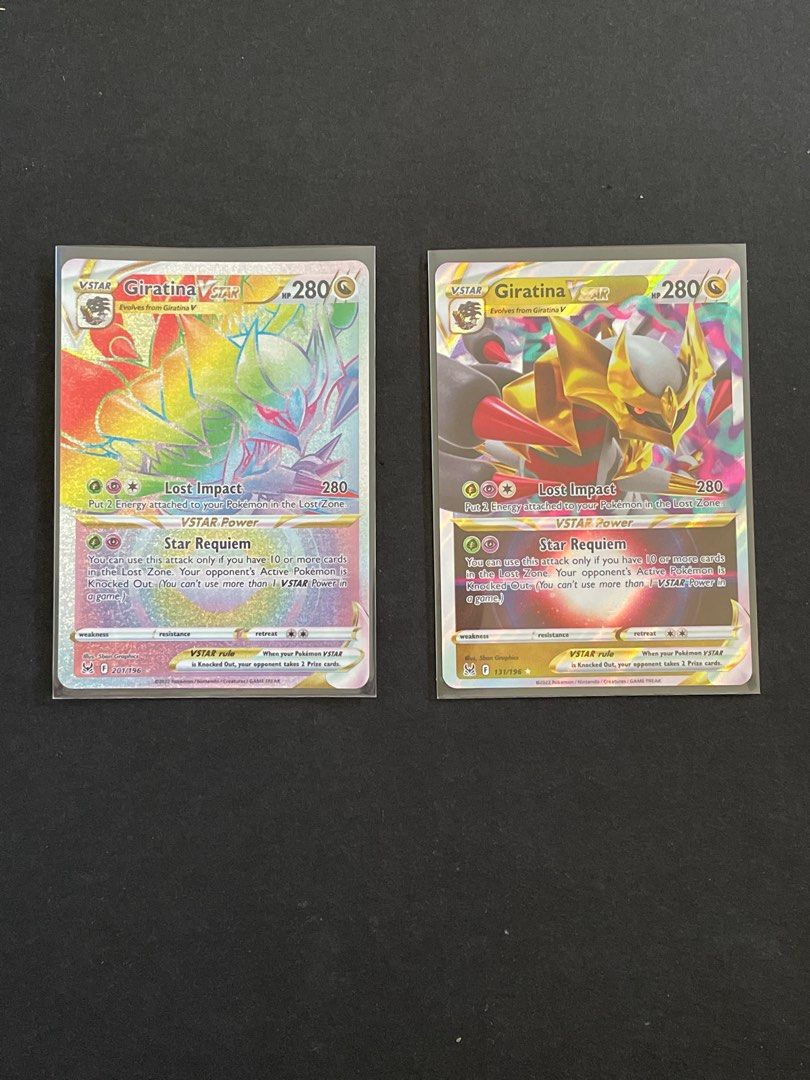 Pokemon Lost Origin Giratina Vstar, Hobbies & Toys, Toys & Games on  Carousell