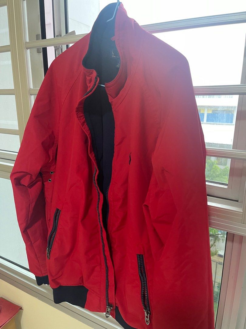 Polo Ralph Lauren Jacket Mens L size Red Sports Equipment Hiking