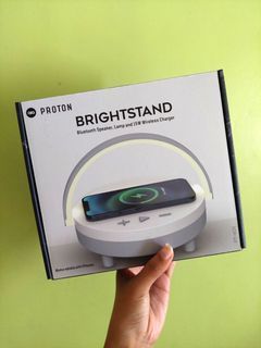 Proton Brightstand Bluetooth Speaker, Lamp, And 15W Wireless Charger PT-401