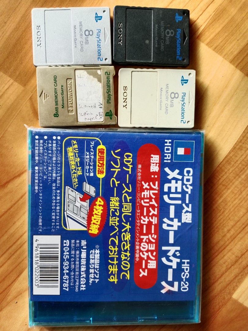 PS2 Memory Cards (Category: Cables & Chargers) located in Tuguegarao City. Submitted by bleem22 (Listing ID 1277876806, Image 1). Description: PS2 memory cards 350 each or take all freeshipping and hori PS1 memory case.
