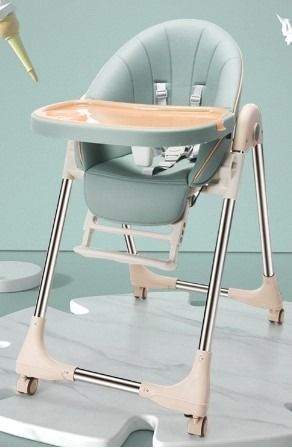Leather baby high best sale chair