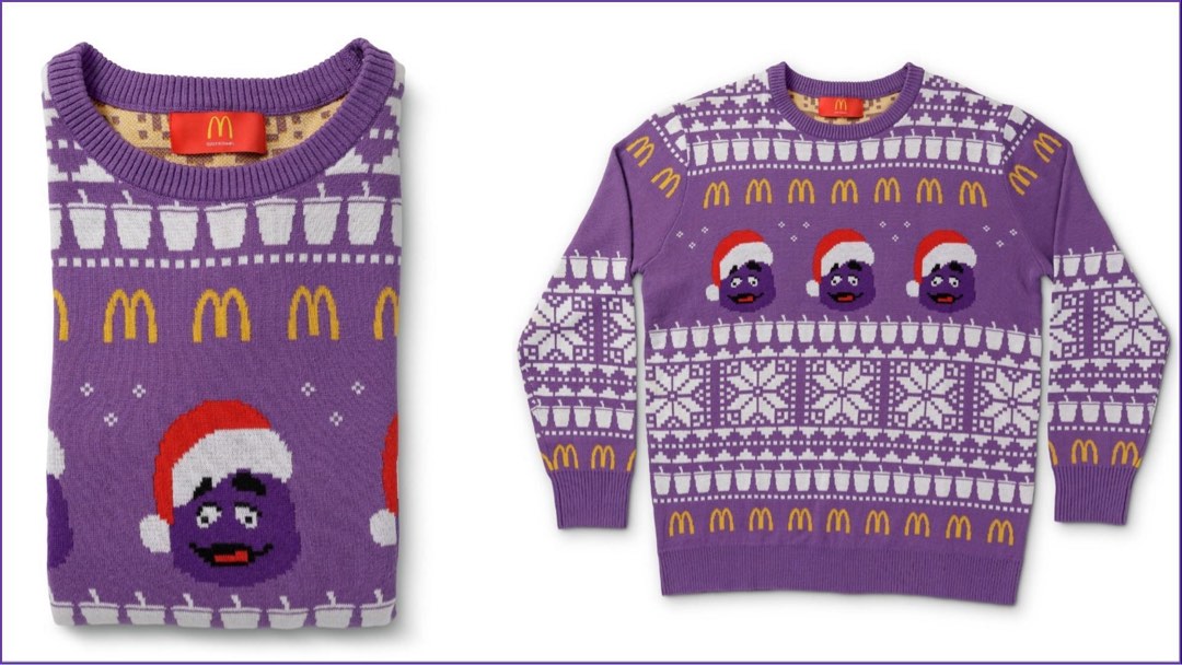 Purple christmas sale sweater
