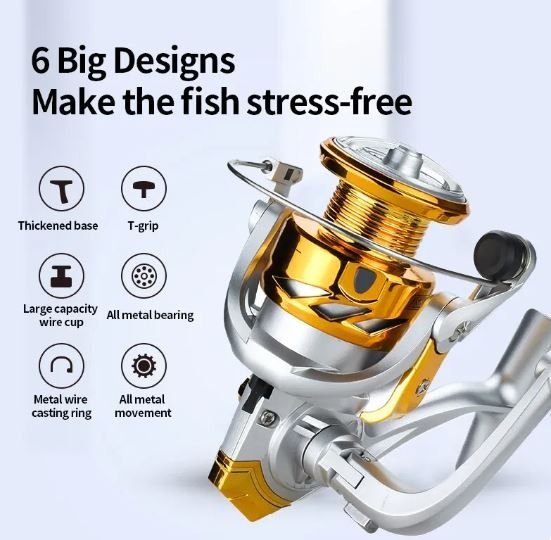 *Ready Stock* Strong Durable 2000 series Small Size Spinning Fishing Reel