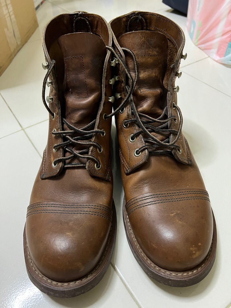 RedWing Iron Ranger Boots Size EU42.5 UK8.5 US9.5 Men s Fashion