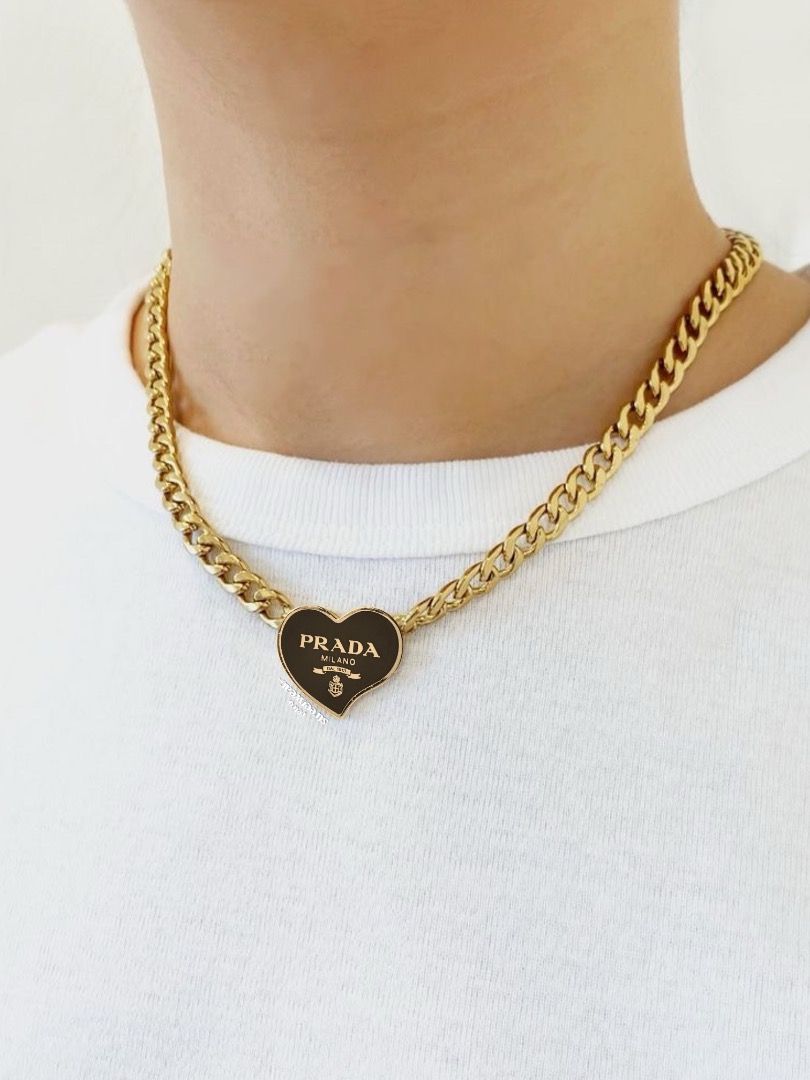 Prada hotsell necklace heart