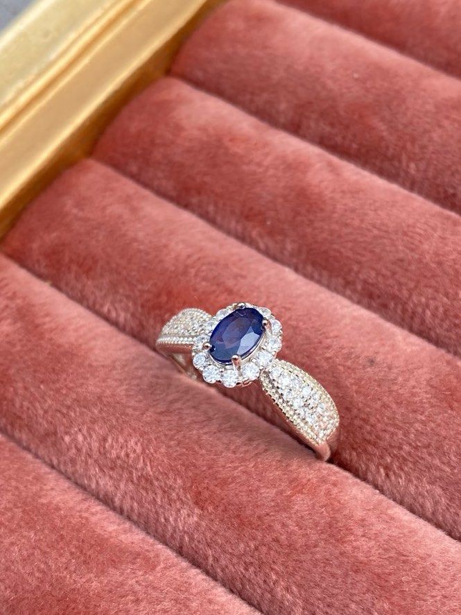 S925 cheap sapphire ring