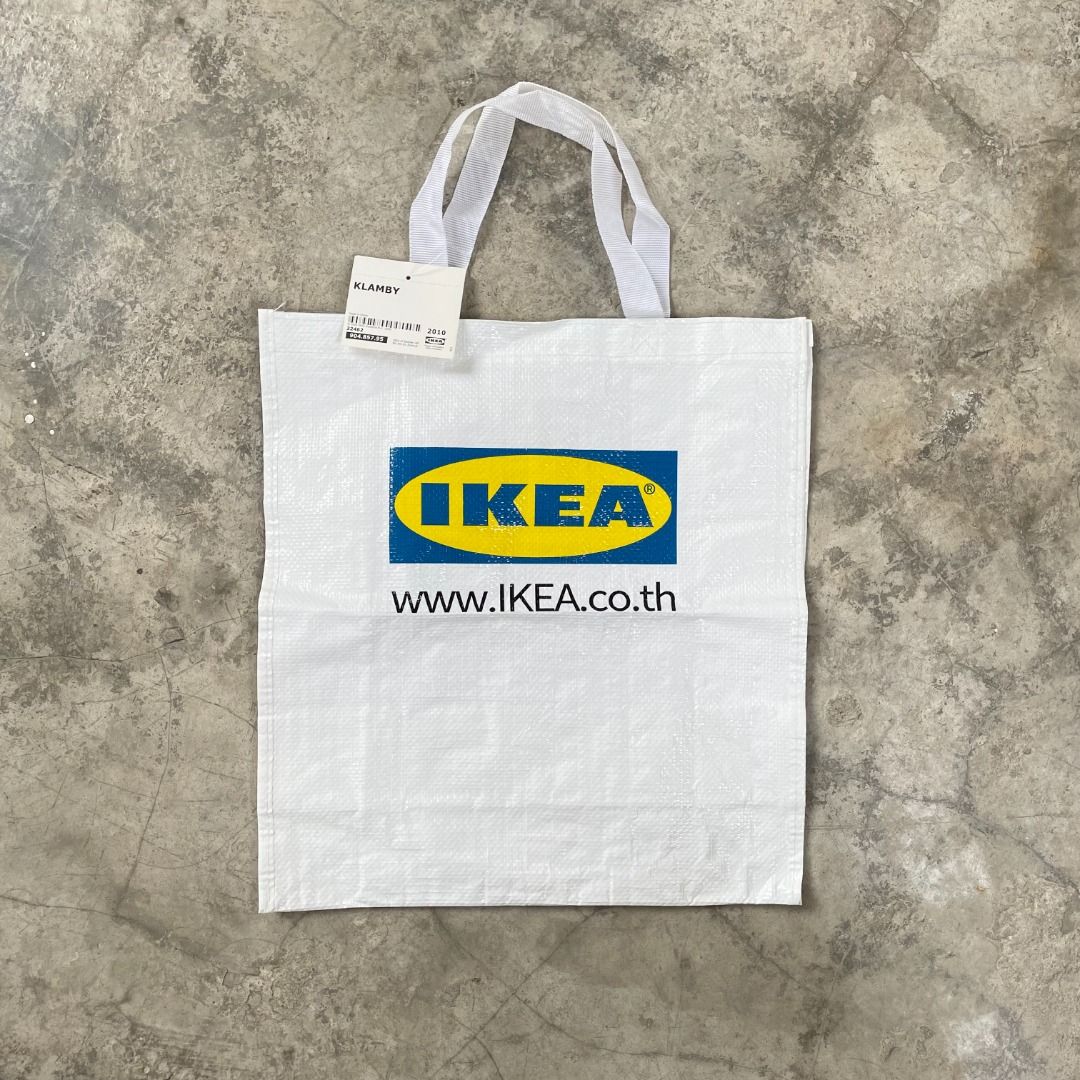 SALE IKEA KLAMBY THAILAND STORE TOTE BAG RECYCLE PLASTIC BRAND NEW SWEDEN FASHION HANDBAG