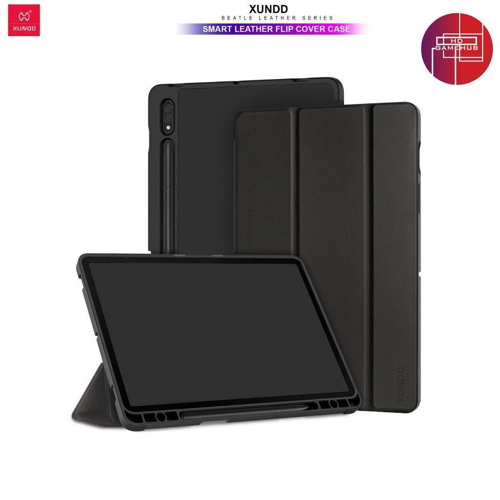 Samsung Tab S9 XUNDD Armor Softec Smart Case (Category: Cases & Sleeves) located in Quezon City. Submitted by playamerica (Listing ID 1277933151, Image 1). Description: XUNDD Armor Case with Softec Cover Shockproof for Samsung Tab S9 Original XUNDD Case Softec flip cover Material: Silicone TPU Hybrid design Shock absorbent TPU gel bumper provide full protection against drops & shocks Easy, snap on/off installation Precision cut out for your butto