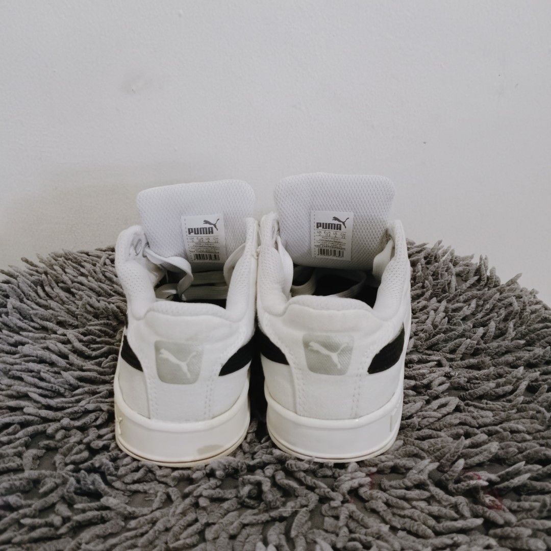 Sepatu anak second ori Puma Basket White black size 35 5 Barang