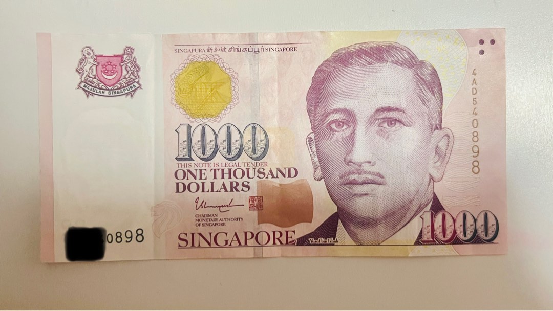 Singapore $1000 Note, Hobbies & Toys, Memorabilia & Collectibles ...