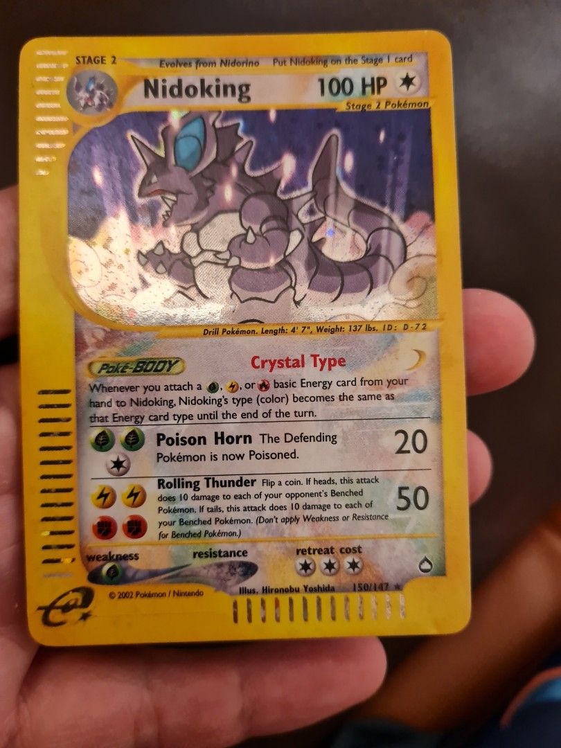 Aquapolis Nidoking (Crystal) #150/147 from 2002, Hobbies