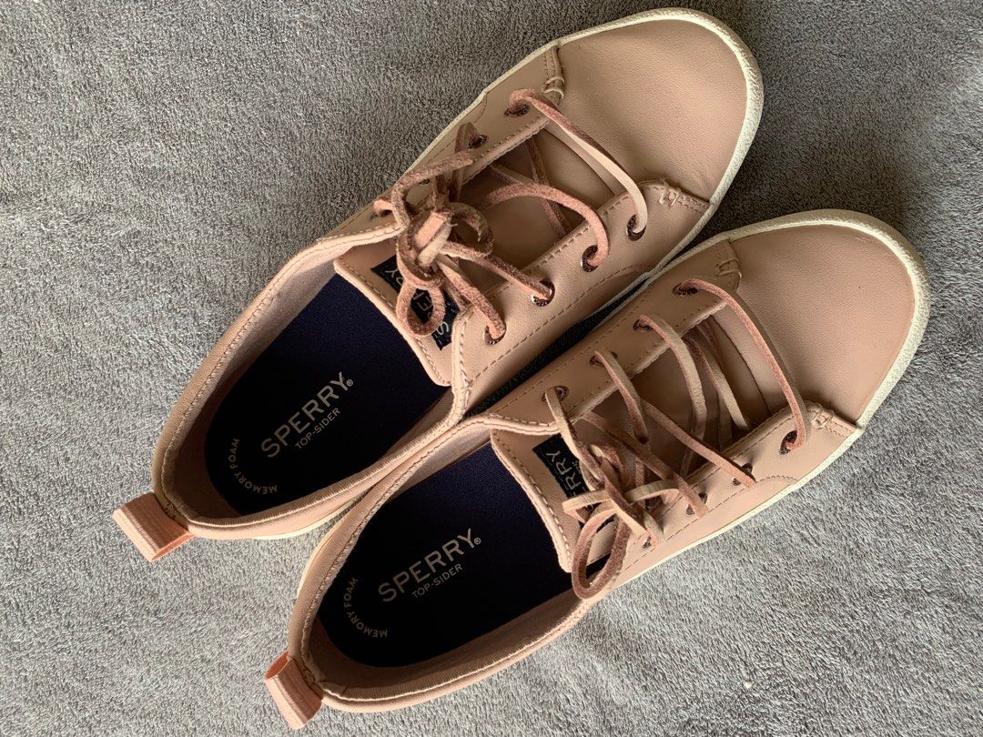 Sperry Womens Crest Vibe Rose Dust Sneakers Fesyen Wanita Sepatu
