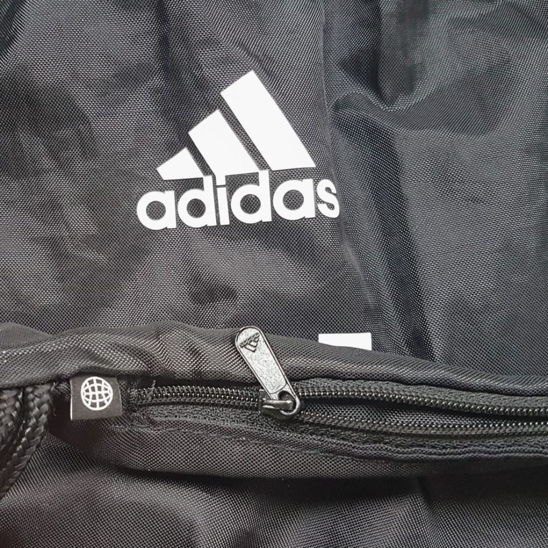 Adidas drawstring bag with zipper discount